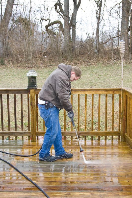 Spring Deck Cleaning